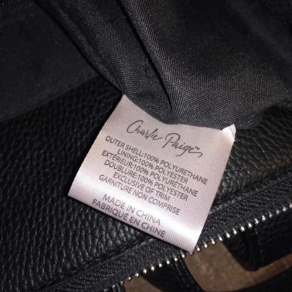 Charlie Paige Extreme Actives Black Backpack Bag Classic Normcore Heritage